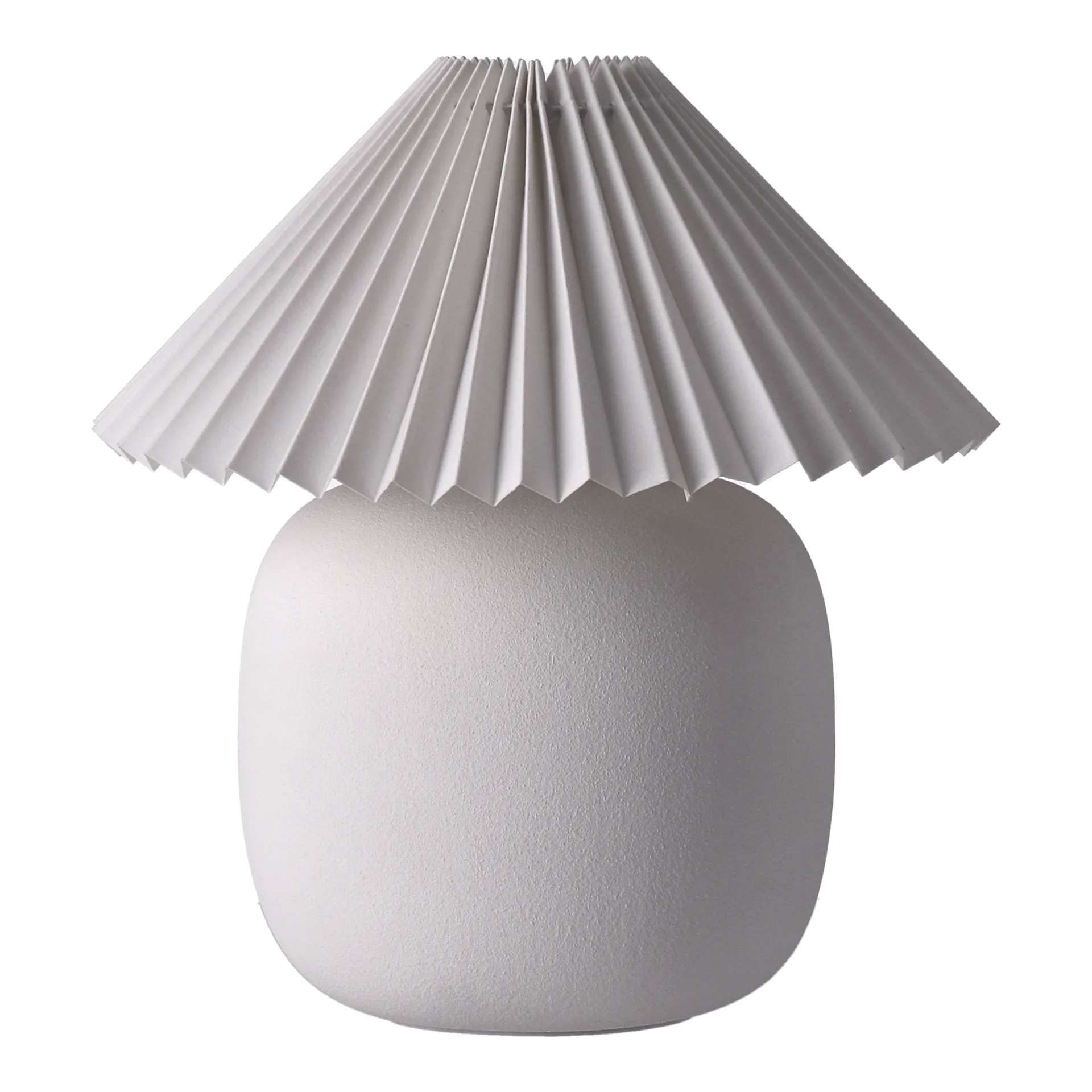 Boulder 台灯 29 cm white-pleated white,  Scandi Living