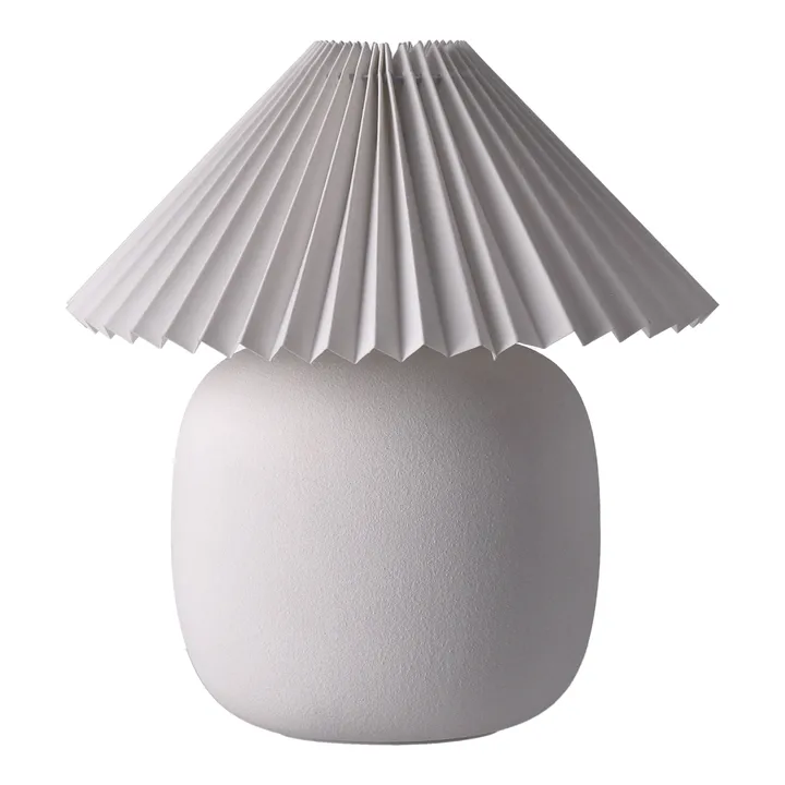 Boulder 台灯 29 cm white-pleated white - Scandi Living