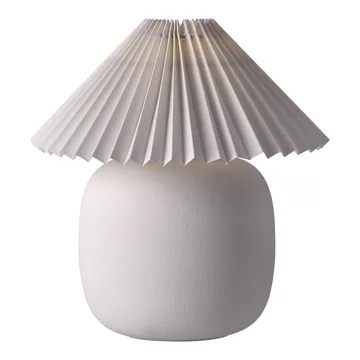 Boulder 台灯 29 cm white-pleated white - Scandi Living