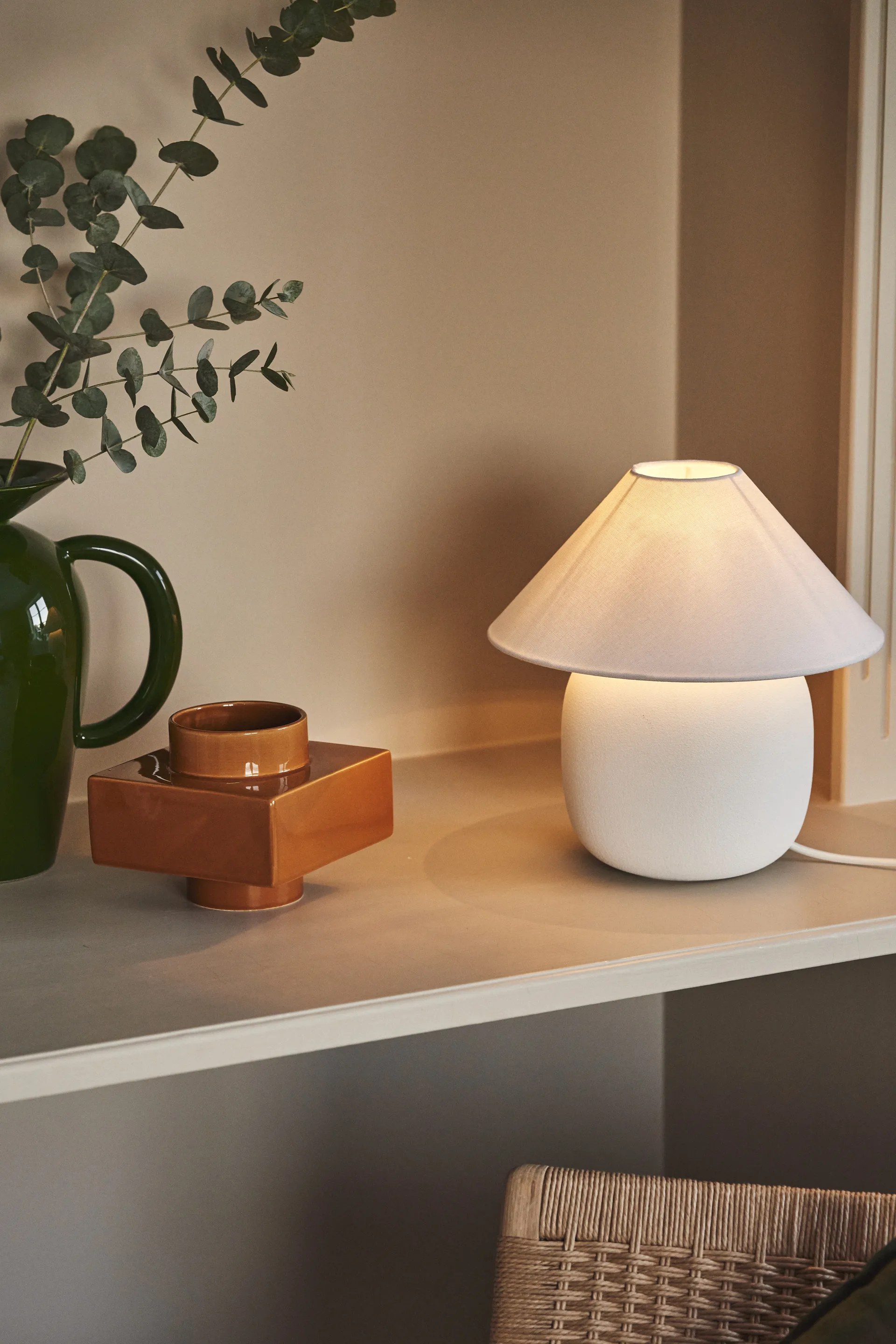 Boulder 台灯 29 cm white-white,  Scandi Living