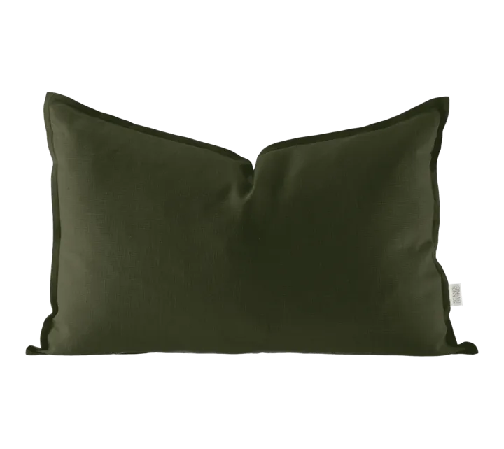 Calm 枕头套 linen 40x60 cm - 森林绿 - Scandi Living