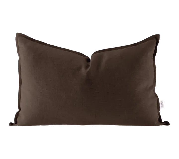 Calm 枕头套 linen 40x60 cm - 巧克力棕 - Scandi Living