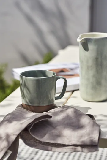 Clean 餐巾布 45 x 45 cm 四件套装 - 烟蓝色 - Scandi Living