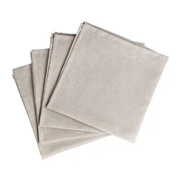 Clean 餐巾45x45cm 4件装 - 灰米色 - Scandi Living