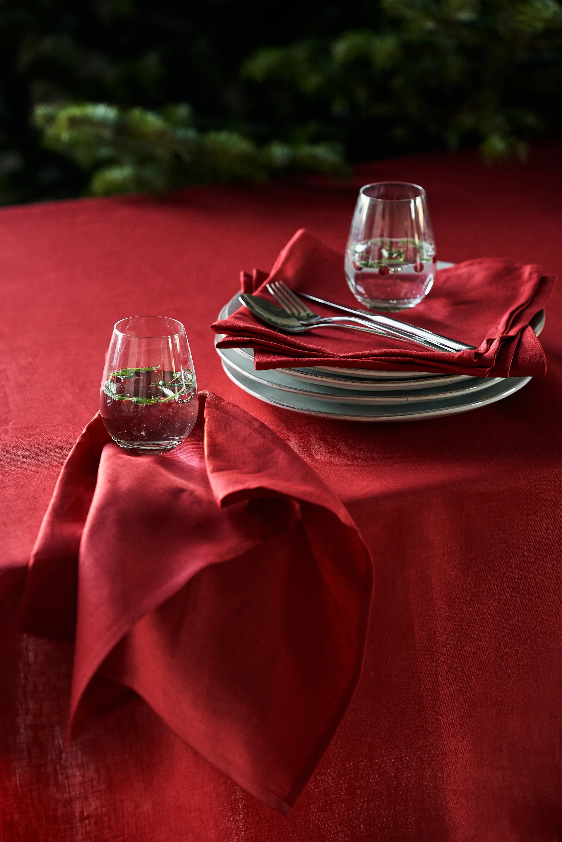 Clean 厨房巾   47x70 cm 两件套装, 红色 Scandi Living