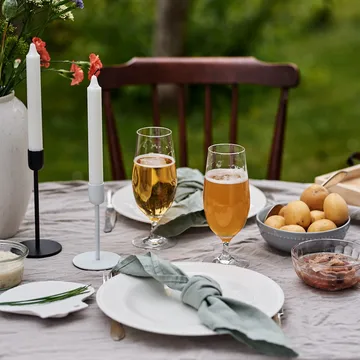 Clean linen table cloth 145x350 cm - 冰灰色 - Scandi Living