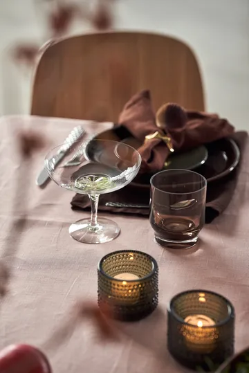 Clean linen table cloth 145x350 cm - 灰粉色 - Scandi Living