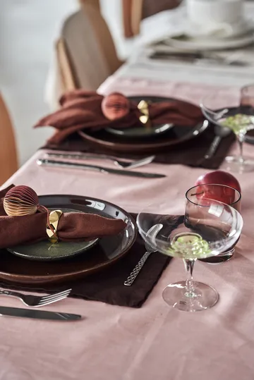 Clean linen table cloth 145x350 cm - 灰粉色 - Scandi Living