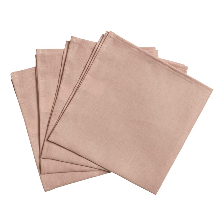 Clean serviettes 45 x 45 cm 四件套装 - dusty 玫瑰色 - Scandi Living