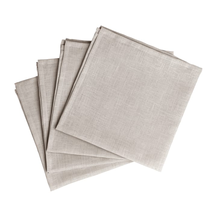 Clean serviettes 45 x 45 cm 四件套装 - Greige - Scandi Living