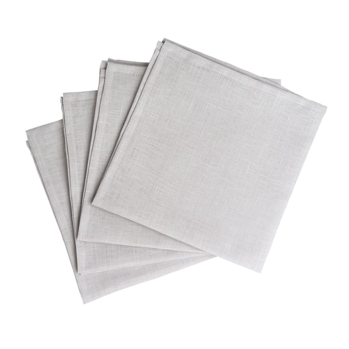 Clean serviettes 45 x 45 cm 四件套装 - icy 灰色 - Scandi Living