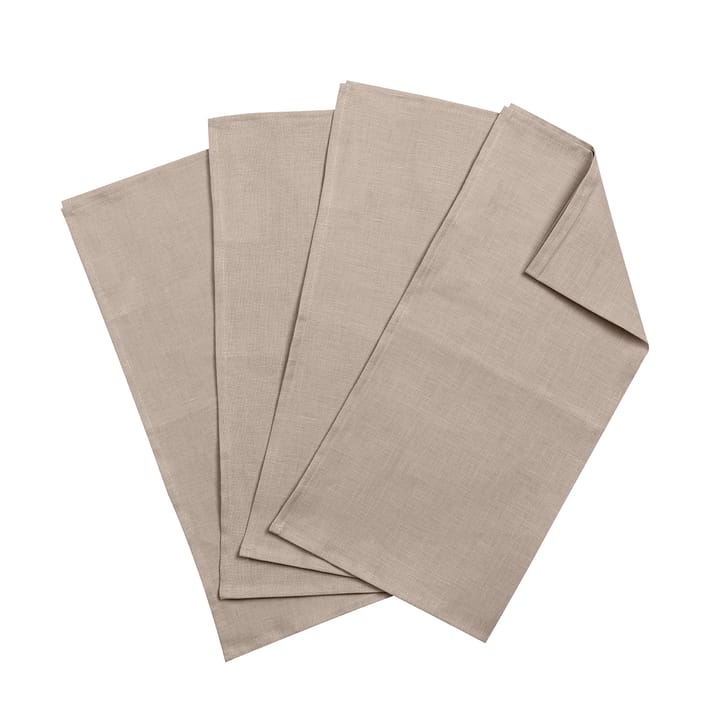 Clean serviettes 45 x 45 cm 四件套装 - 沙色 - Scandi Living