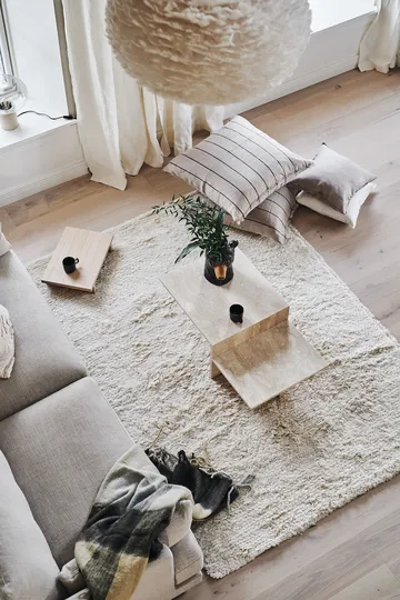 Cozy 羊毛地毯 natural white - 170x240cm - Scandi Living