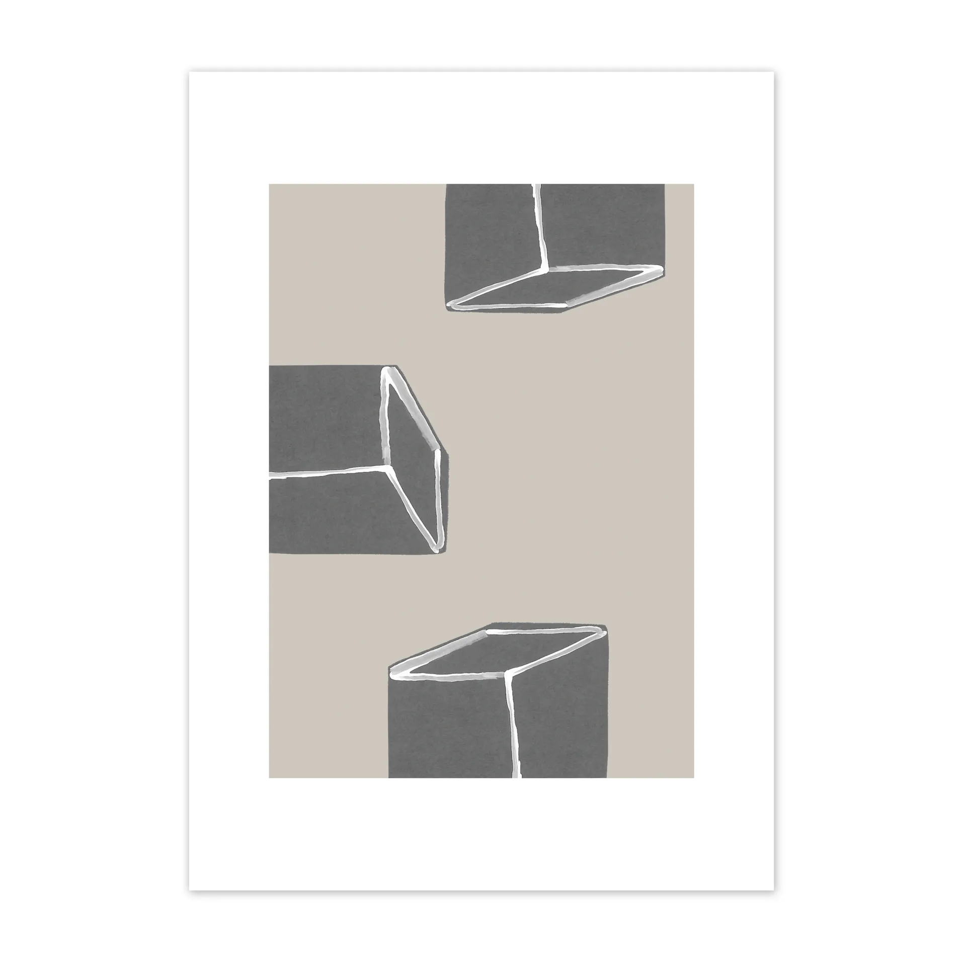 Dimensions 海报, 50x70 cm Scandi Living