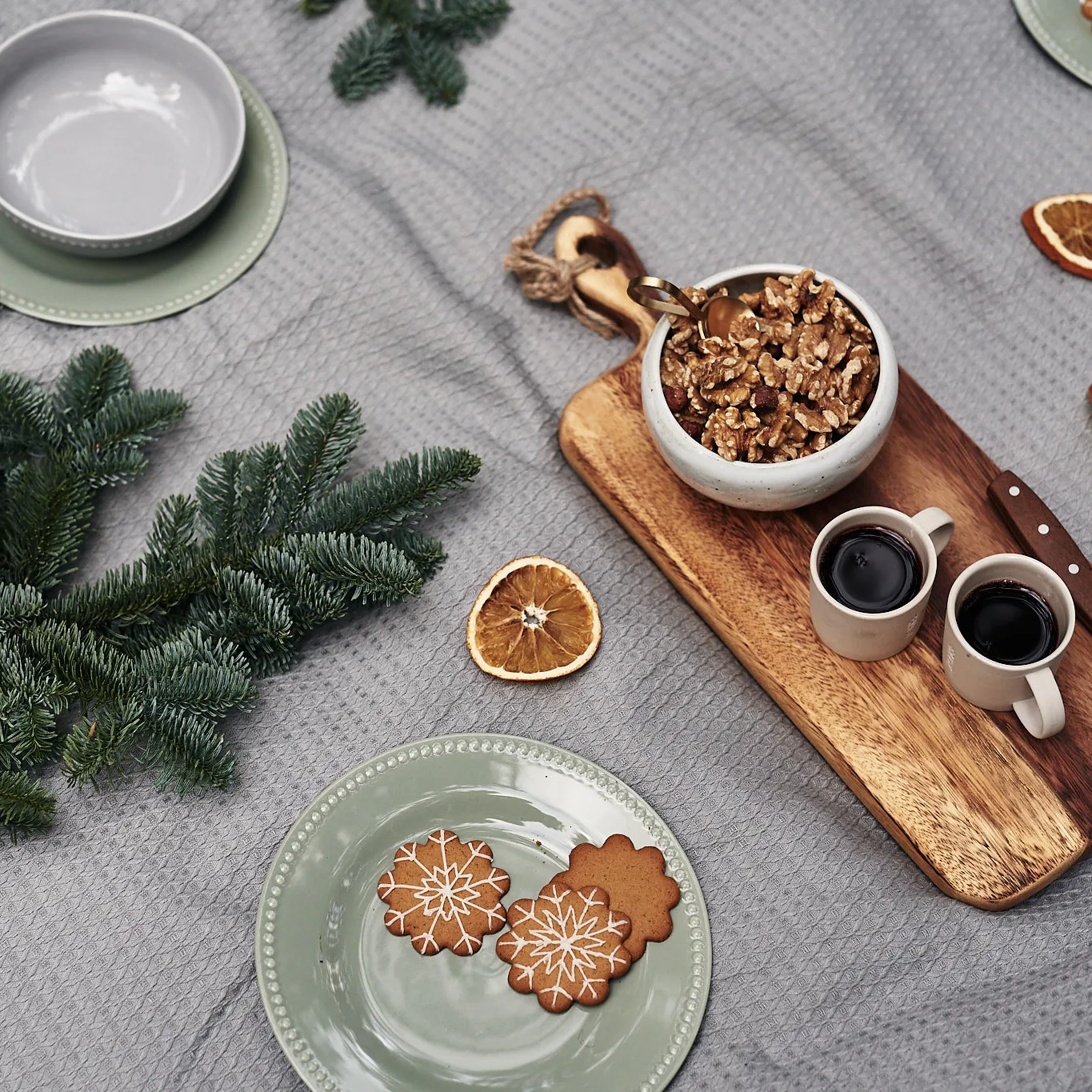 Dots 浮雕圆点 系列餐具 小号平盘_22cm_四件套装 , 绿色 Scandi Living