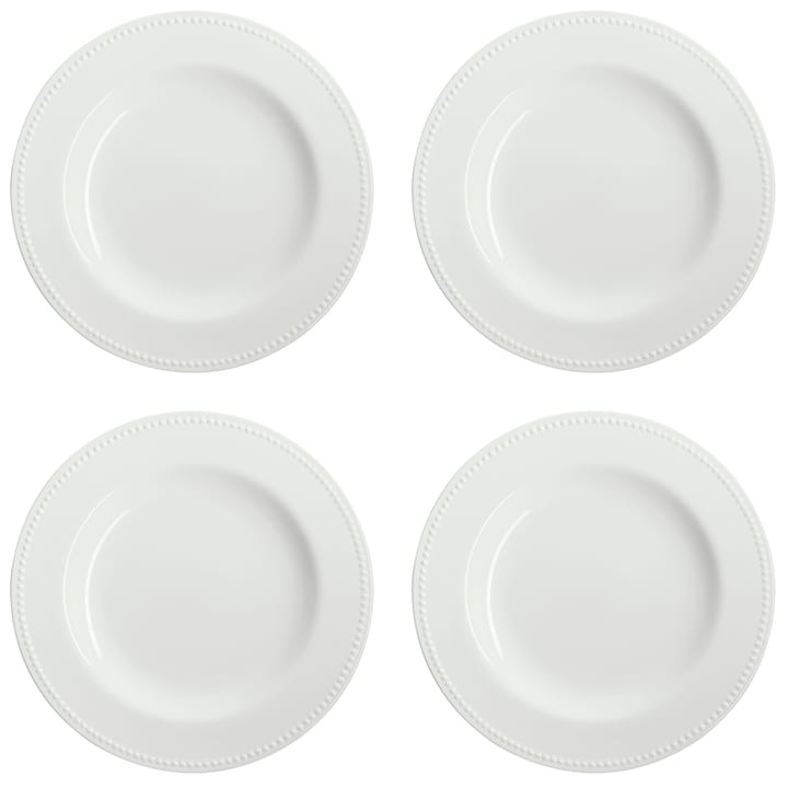 Dots 浮雕圆点 系列餐具 大号平盘_28cm_四件套装  - 白色 - Scandi Living