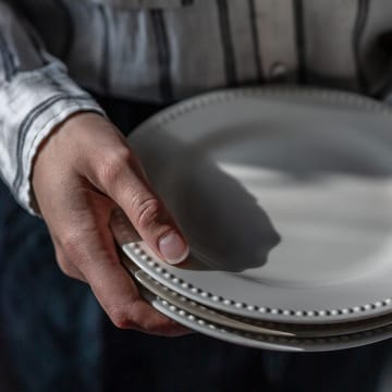 Dots 浮雕圆点 系列餐具 大号平盘_28cm_四件套装  - 灰色 - Scandi Living