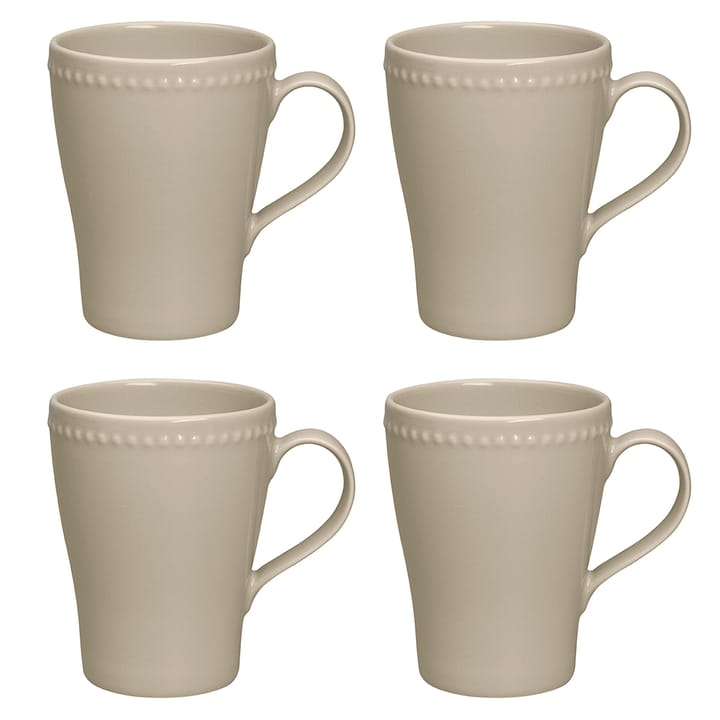 Dots 浮雕圆点 系列餐具 马克杯_350ml_四件套装  - 米色 - Scandi Living