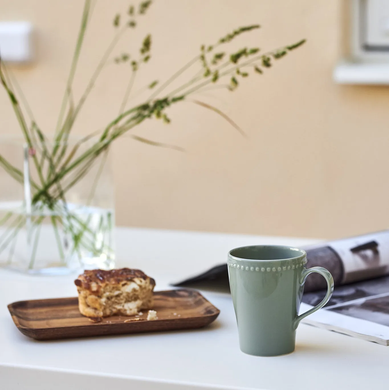 Dots 浮雕圆点 系列餐具 马克杯_350ml_四件套装 , 绿色 Scandi Living