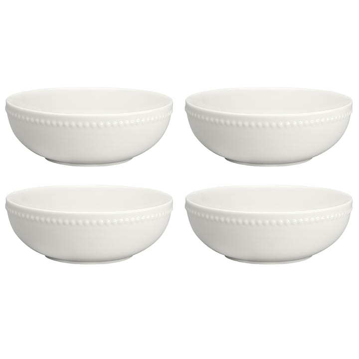 Dots 浮雕圆点 系列餐具 早餐碗_600ml_四件套装  - 白色 - Scandi Living