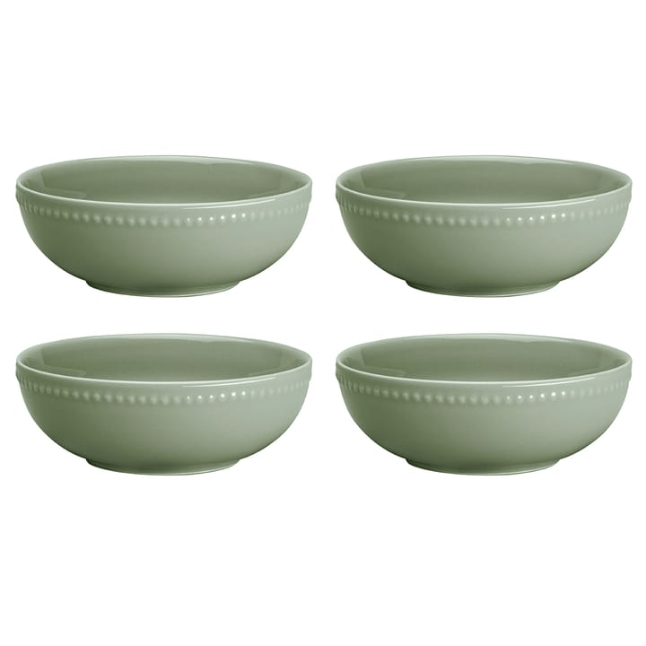 Dots 浮雕圆点 系列餐具 早餐碗_600ml_四件套装  - 绿色 - Scandi Living