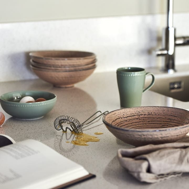 Dots 浮雕圆点 系列餐具 早餐碗_600ml_四件套装 , 绿色 Scandi Living