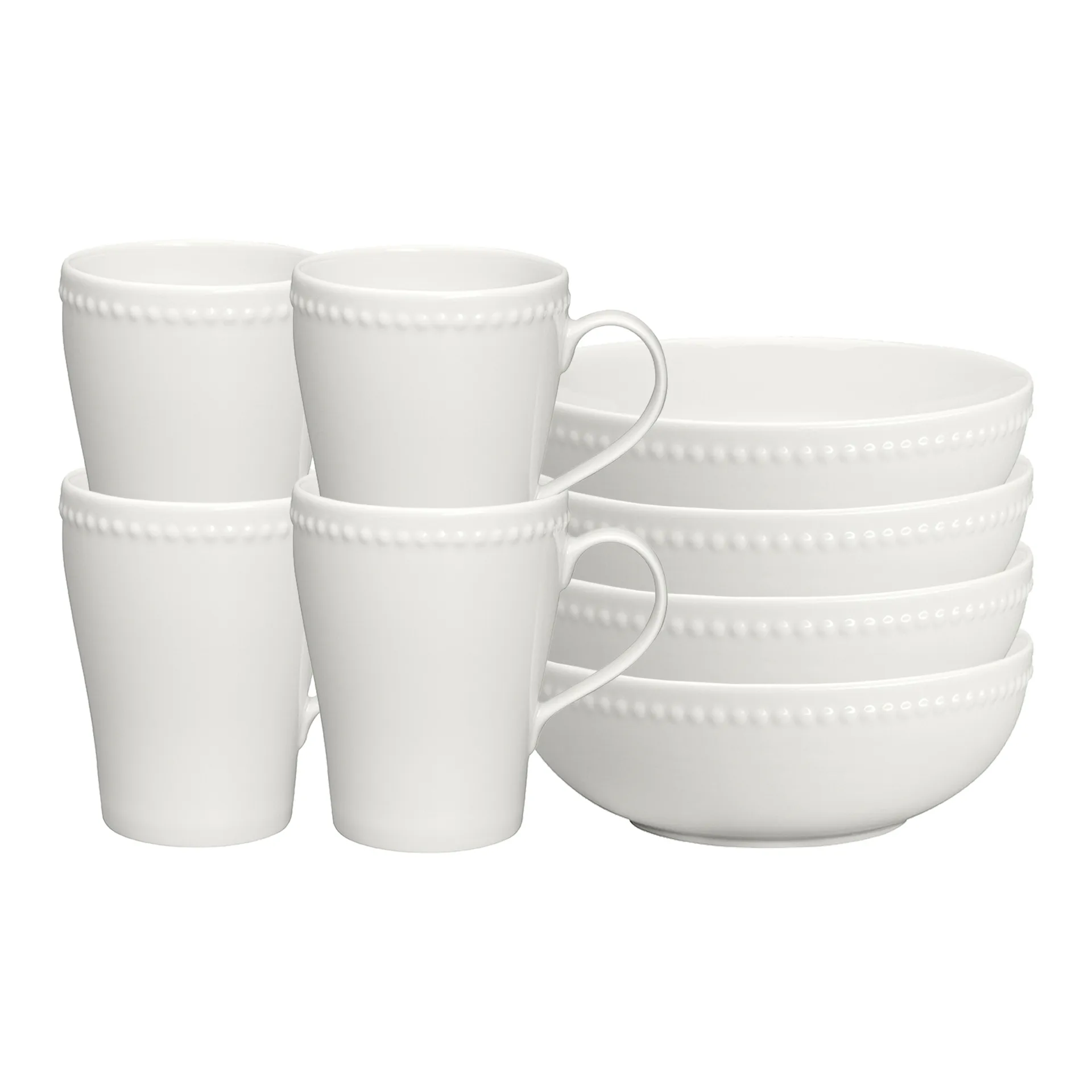 Dots 早餐套装, white,  Scandi Living