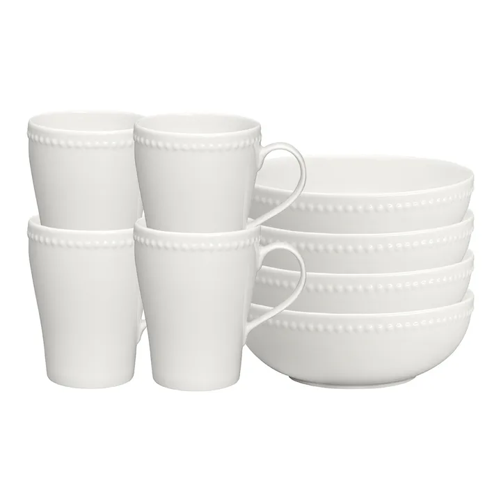 Dots 早餐套装, white - Scandi Living