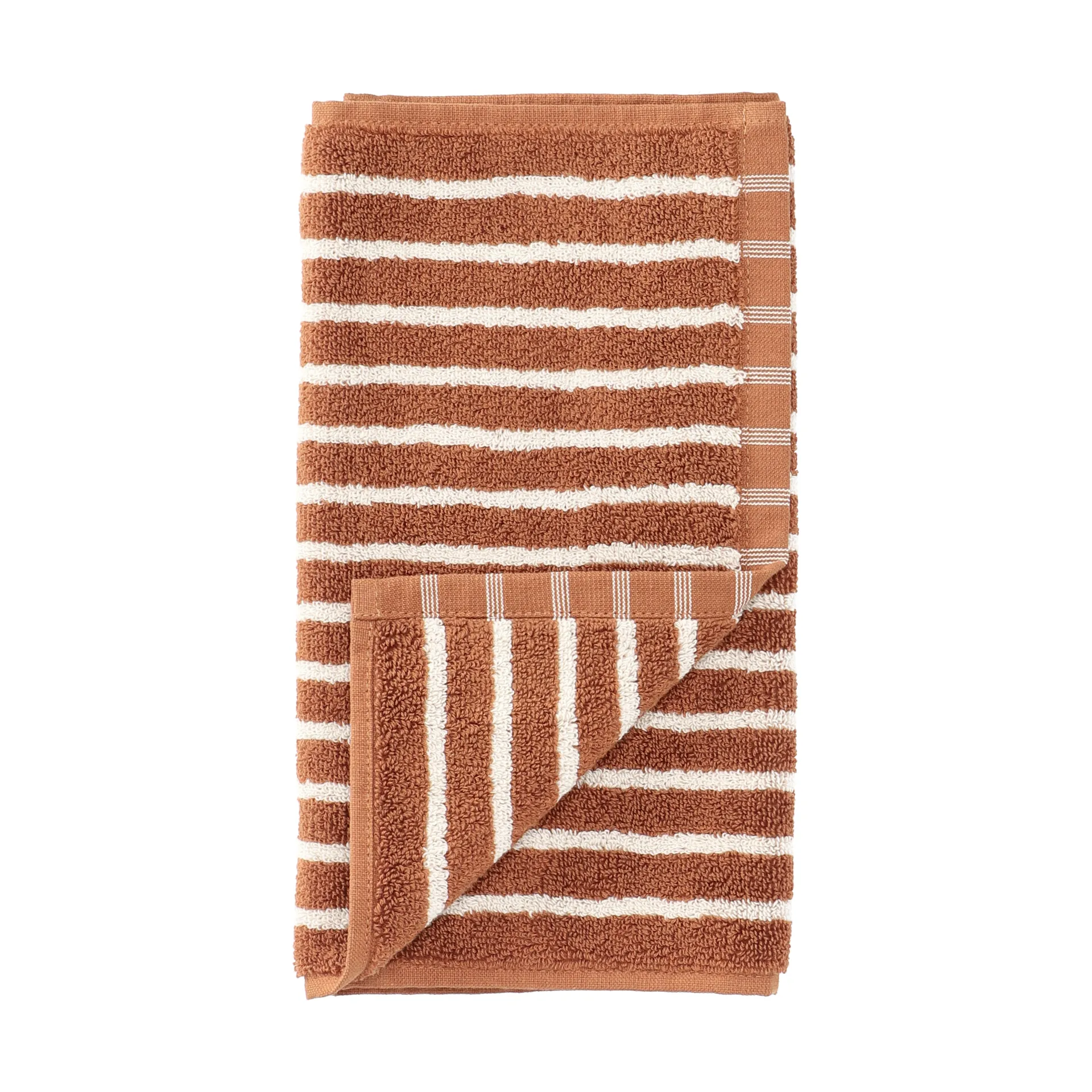 漫游系列 Drift 毛巾 30x50 cm, 褐色-白色 Scandi Living