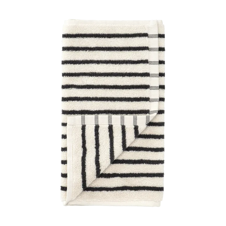 漫游系列 Drift 毛巾 30x50 cm - 白黑 - Scandi Living