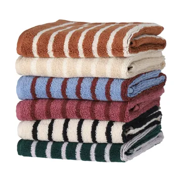 漫游系列 Drift 毛巾 30x50 cm - 绿紫 - Scandi Living