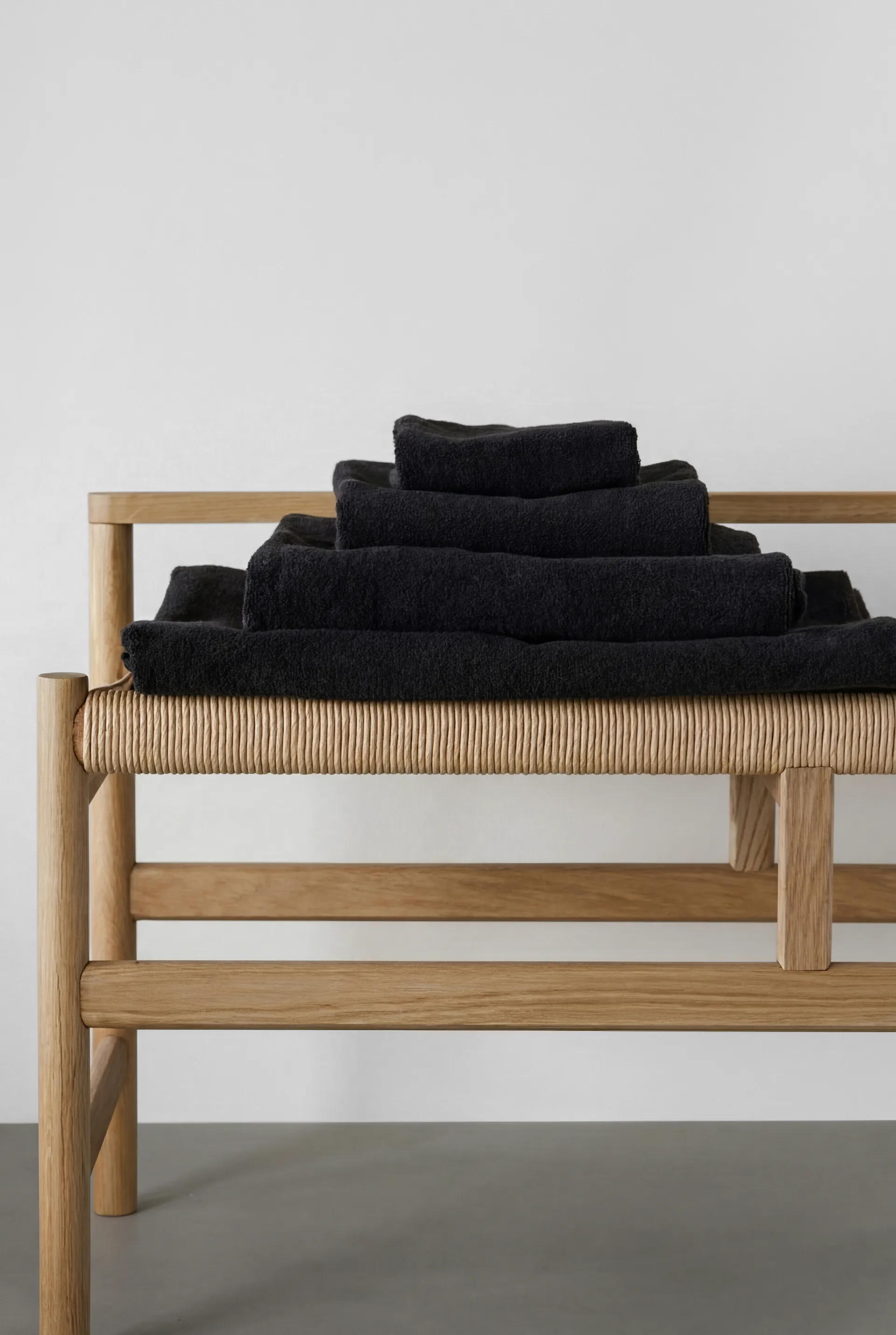Drift 北欧有机棉客用毛巾30x50cm, 黑色 Scandi Living