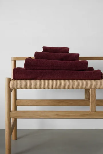 Drift 北欧有机棉客用毛巾30x50cm - 红色 - Scandi Living