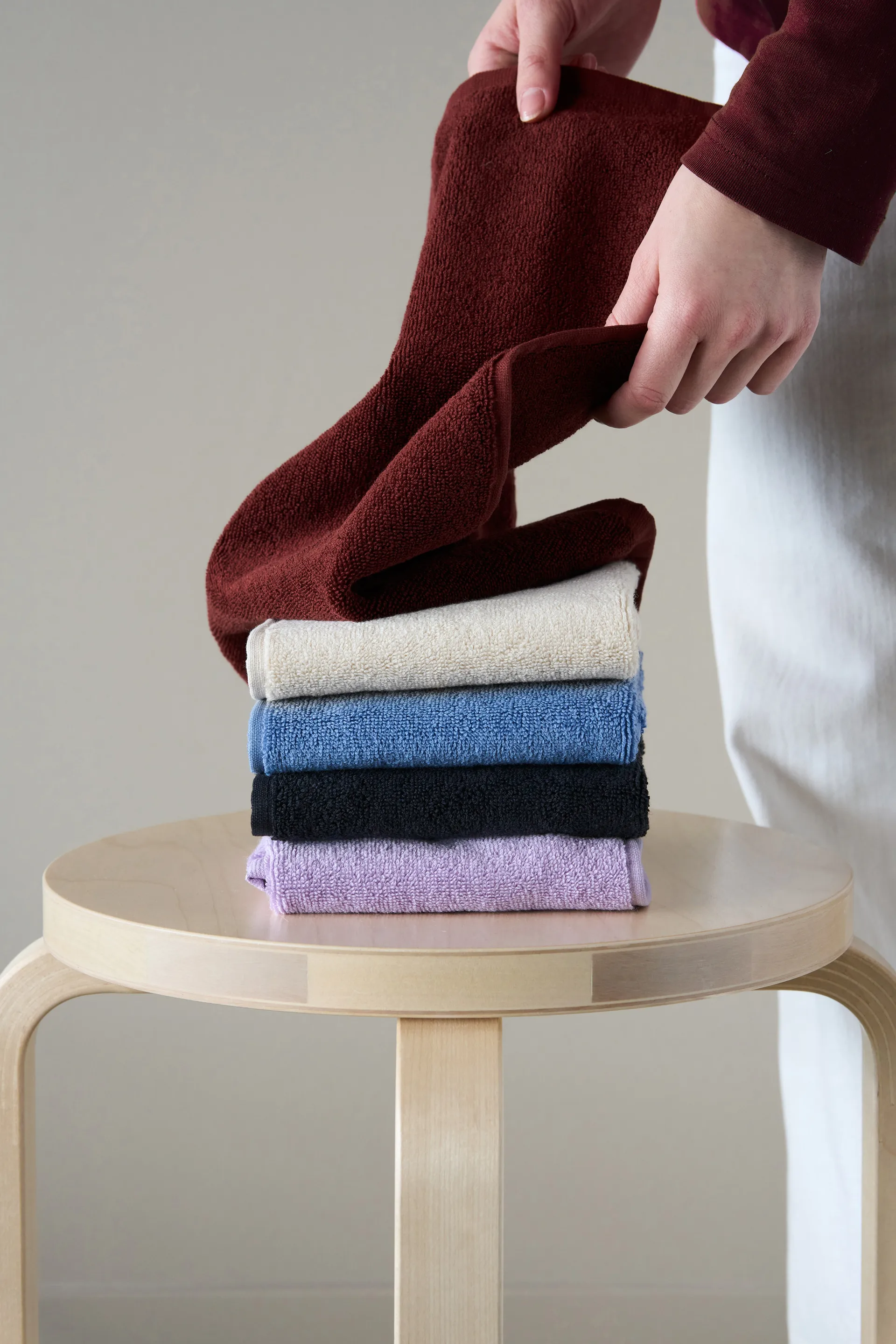 Drift 北欧有机棉客用毛巾30x50cm, 红色 Scandi Living