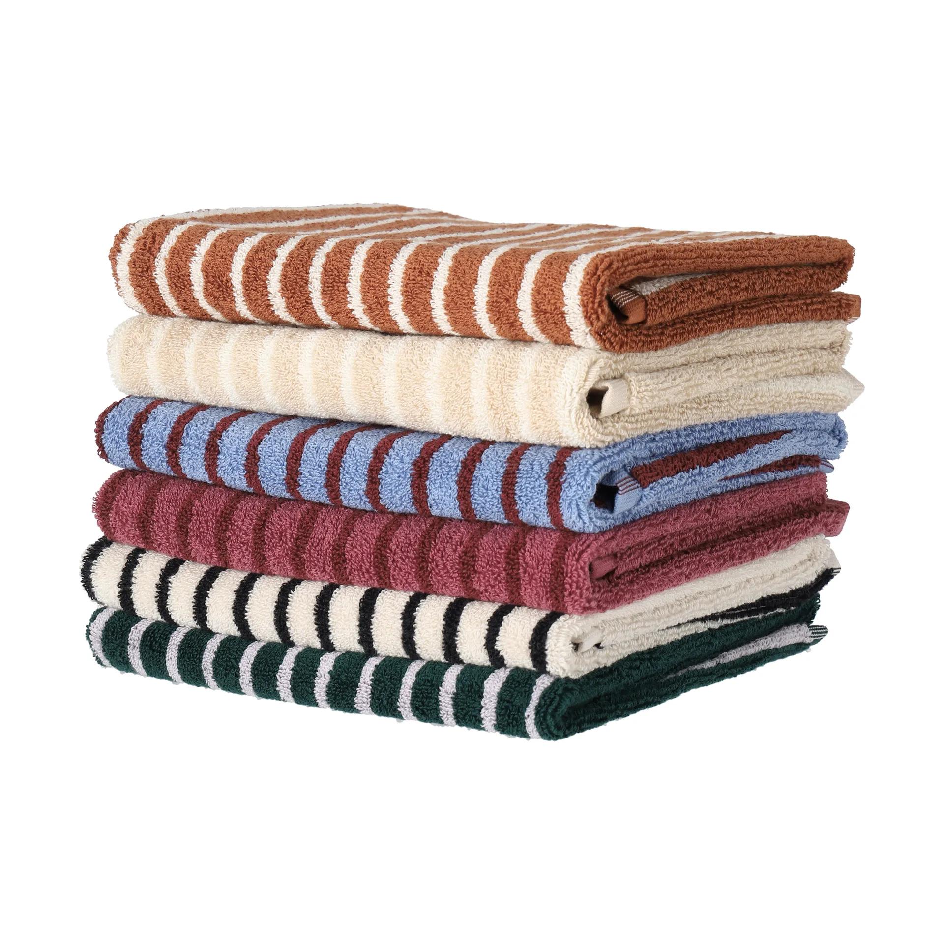 漫游系列 Drift 毛巾 50x70 cm, 米色-白色 Scandi Living