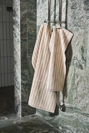 Drift 毛巾50x70cm - 米色_白色 - Scandi Living