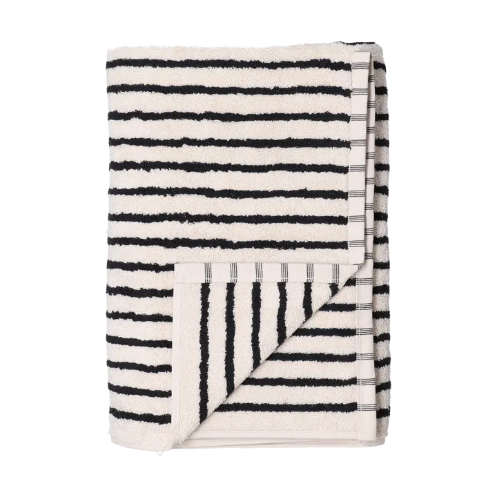 漫游系列 Drift 浴巾 70x140 cm - 白黑拼色 - Scandi Living