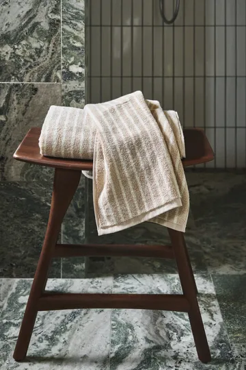 Drift 浴巾70x140cm - 米色_白色 - Scandi Living