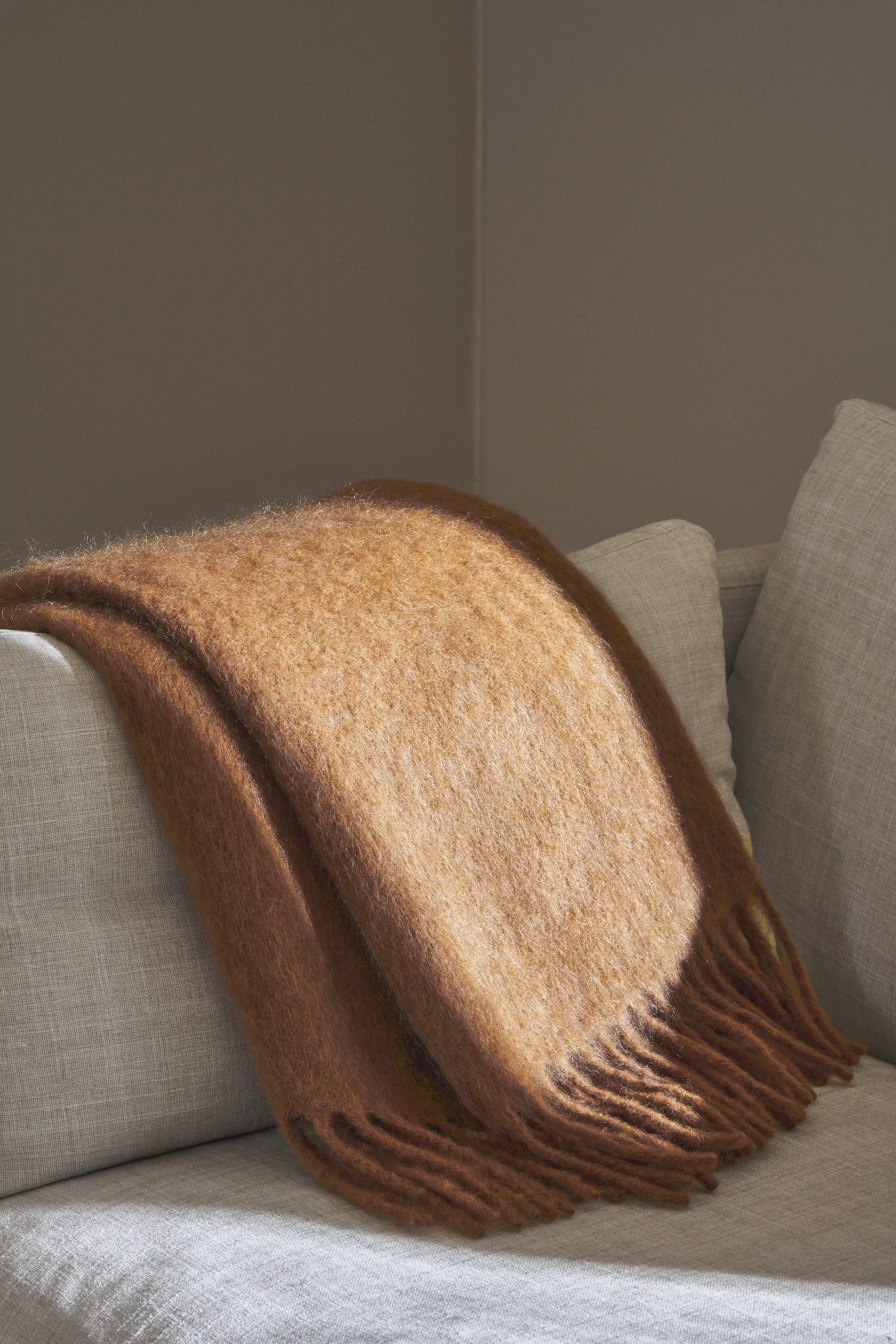 Dune mohair 沙丘系列毛毯 130x170 cm, 麦色 Scandi Living