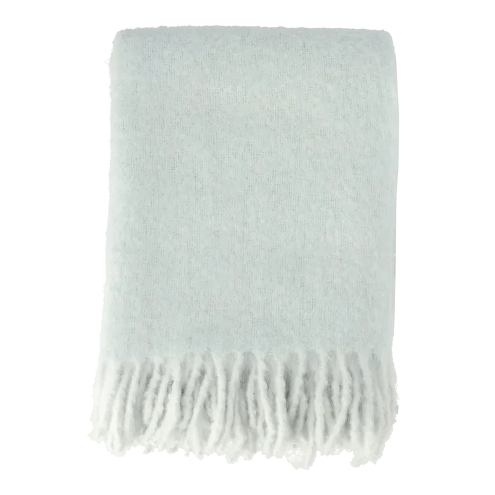 Dune mohair 沙丘系列毛毯 130x170 cm - 冰蓝色 - Scandi Living