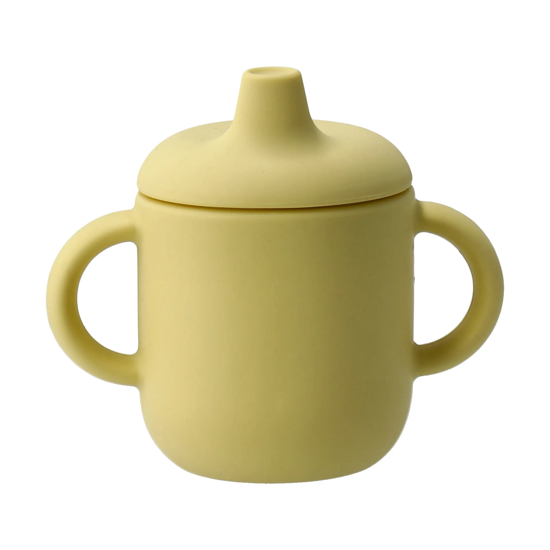 Elvie艾维尔 宝宝学饮杯 硅胶款 180ml, 柠檬黄 Scandi Living