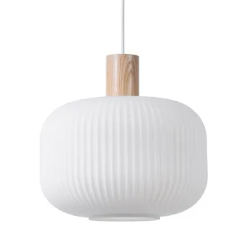 Fair 岑白 吊灯 Ø30 cm - 磨砂玻璃_浅木色 - Scandi Living