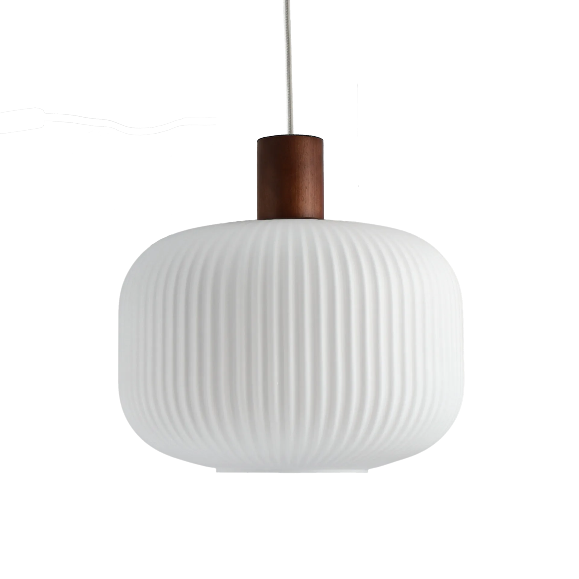 Fair 岑白 吊灯 Ø30 cm, 磨砂玻璃_深木色 Scandi Living