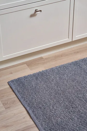 Fallow 瑞典制棉混纺可机洗走廊地毯 - 蓝色_70x250cm - Scandi Living