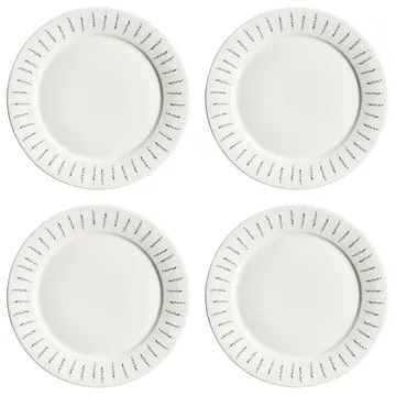 Fårsvingel 盘子 28 cm 四件套装 - 白色 - Scandi Living