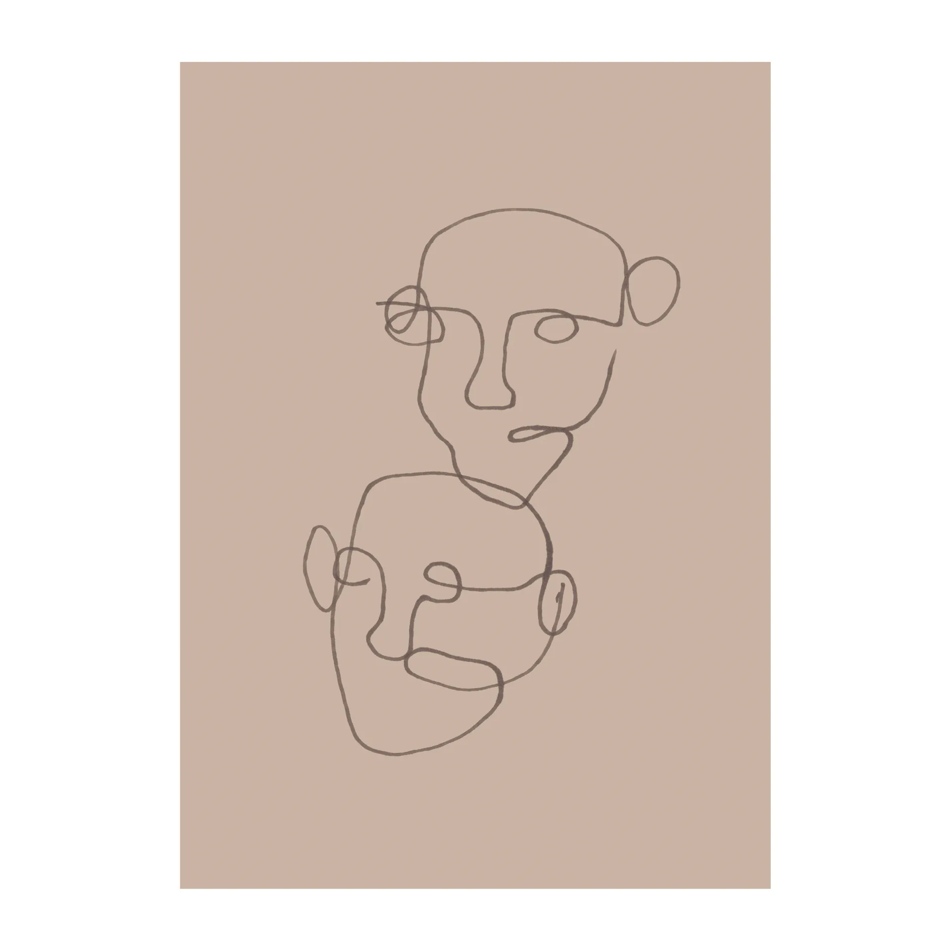 Figurative 海报 beige, 30x40 cm Scandi Living