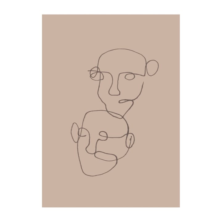 Figurative 海报 beige - 30x40 cm - Scandi Living