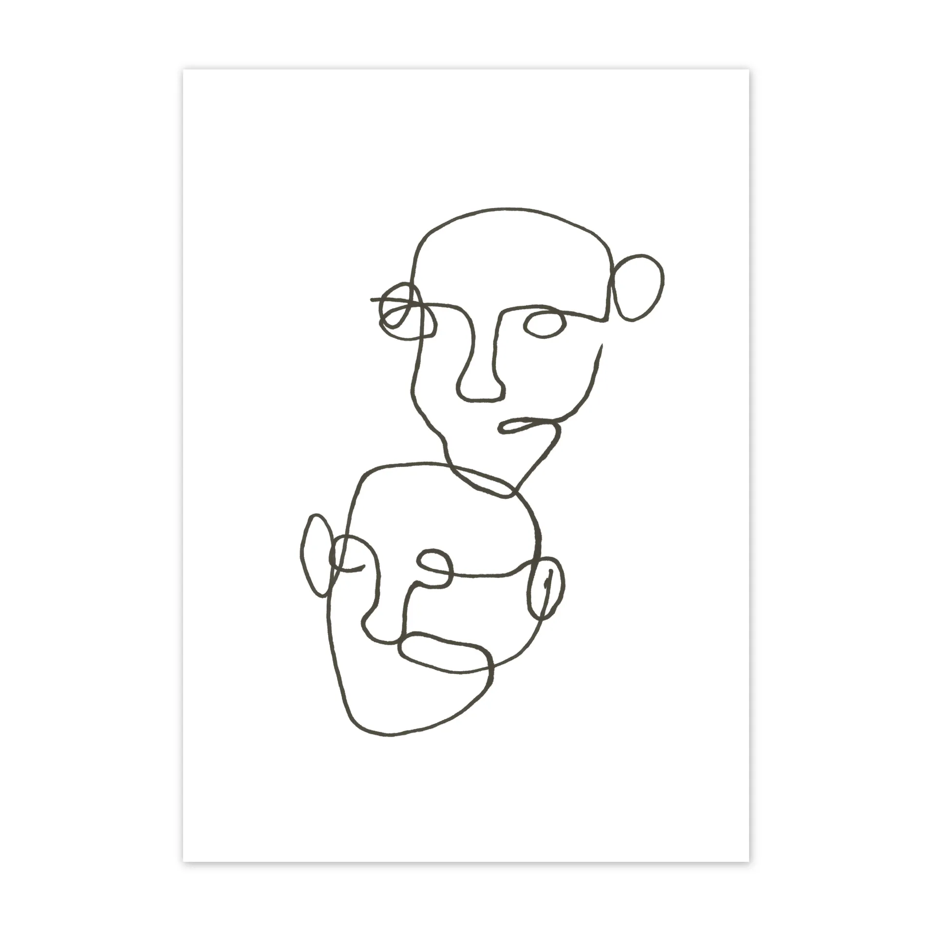 Figurative 海报 black, 30x40 cm Scandi Living