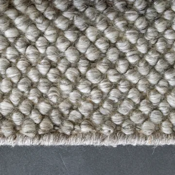 Flock 天然灰色羊毛地毯 - 170x240cm - Scandi Living
