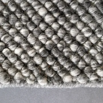 Flock 深灰色羊毛地毯 - 170x240cm - Scandi Living